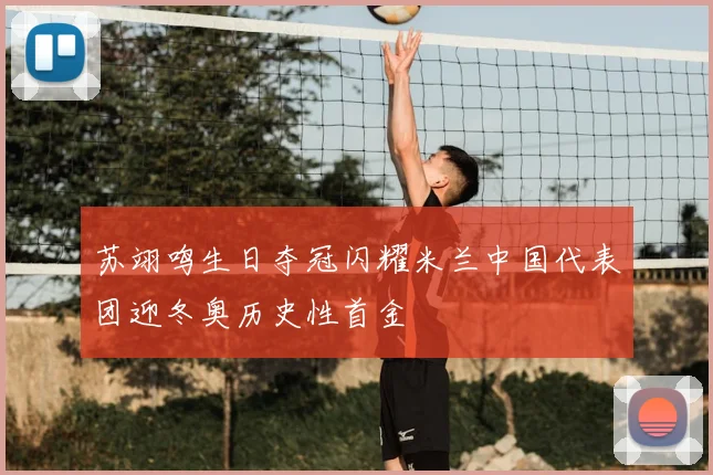 苏翊鸣生日夺冠闪耀米兰中国代表团迎冬奥历史性首金